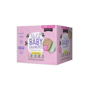 Alimento Húmedo para Gatitos Tiki Cat Baby Favorites Whole Foods Alto en Proteína – Mega Pack 24 Latas de 68gr