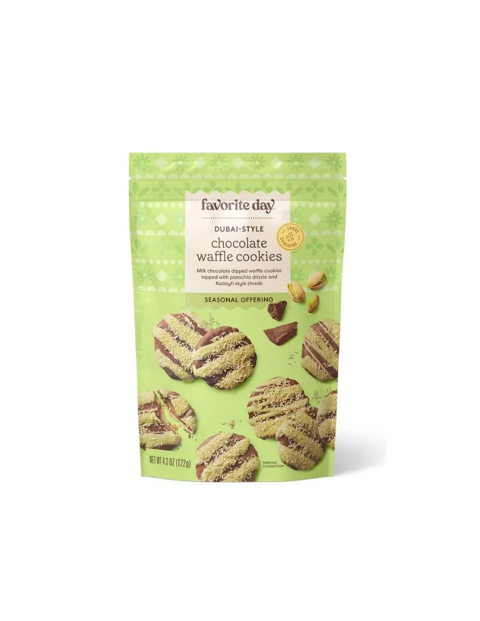 Galletas de Waffle Cubiertos de Chocolate con Leche Favorite Day™ con Pistacho – 113 g