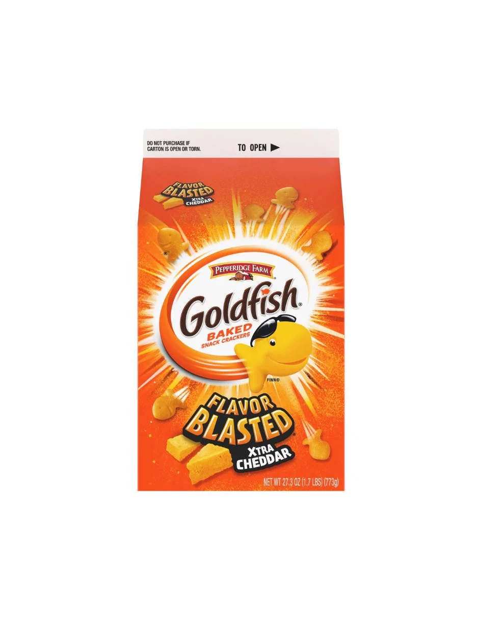 Gold fish Baked snack crackers xtra cheddar de 773 grs