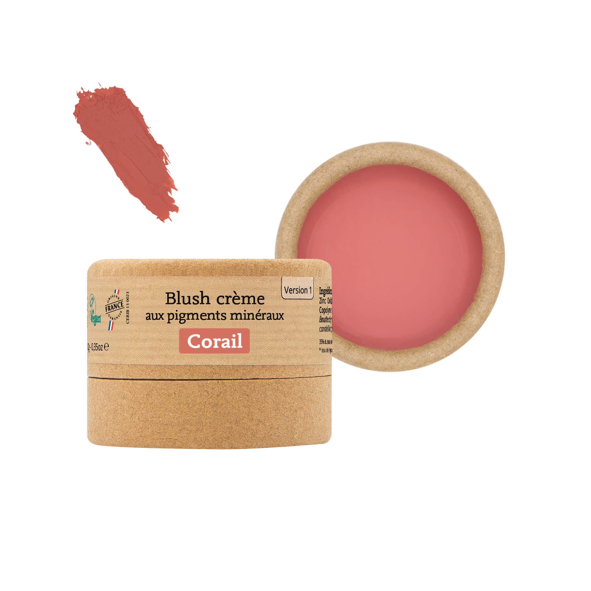 Colorete crema con pigmentos minerales – Versión 1